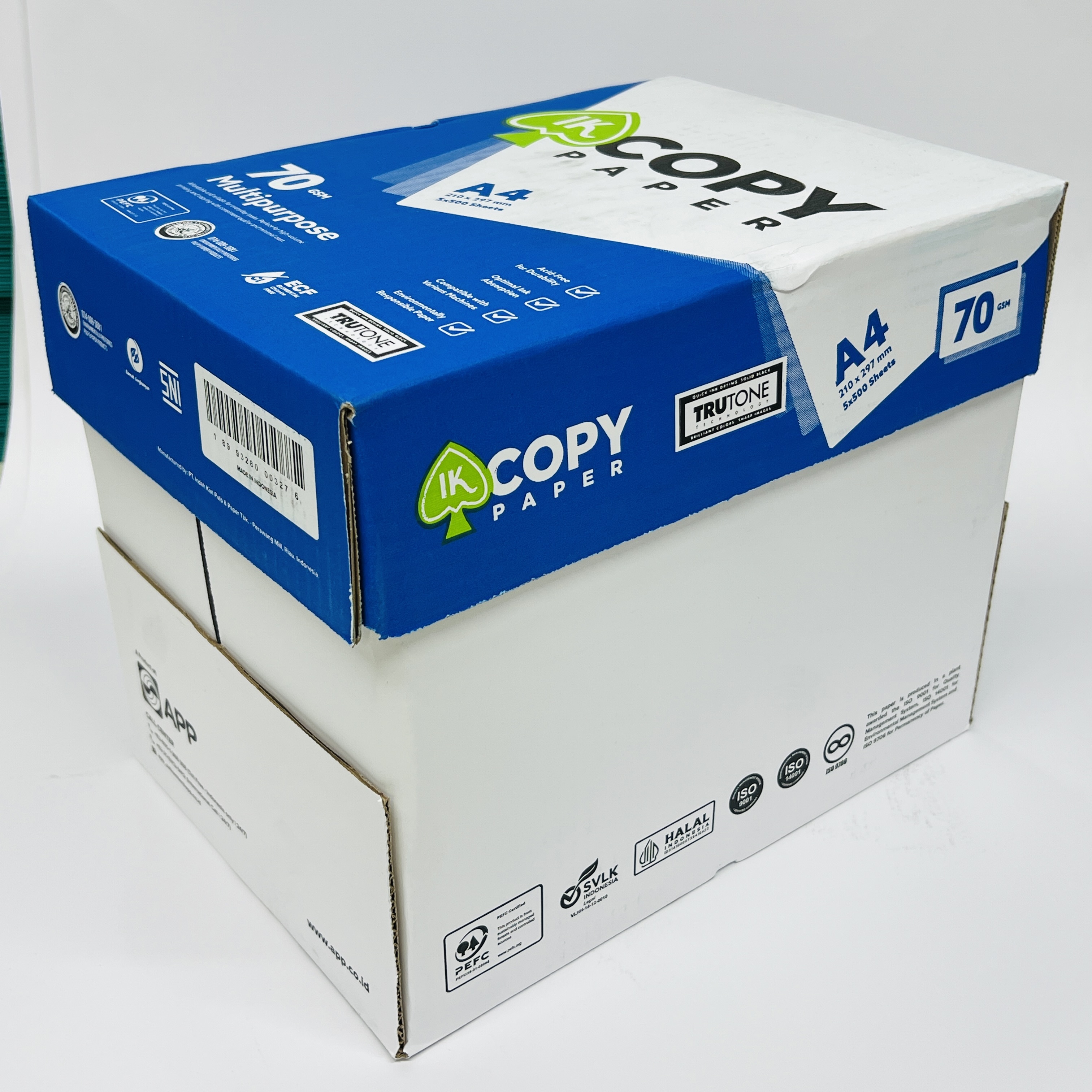 [Full Box] 70gsm A4 "IK COPY" White Copy Paper (2,500 sheets) 5 packs