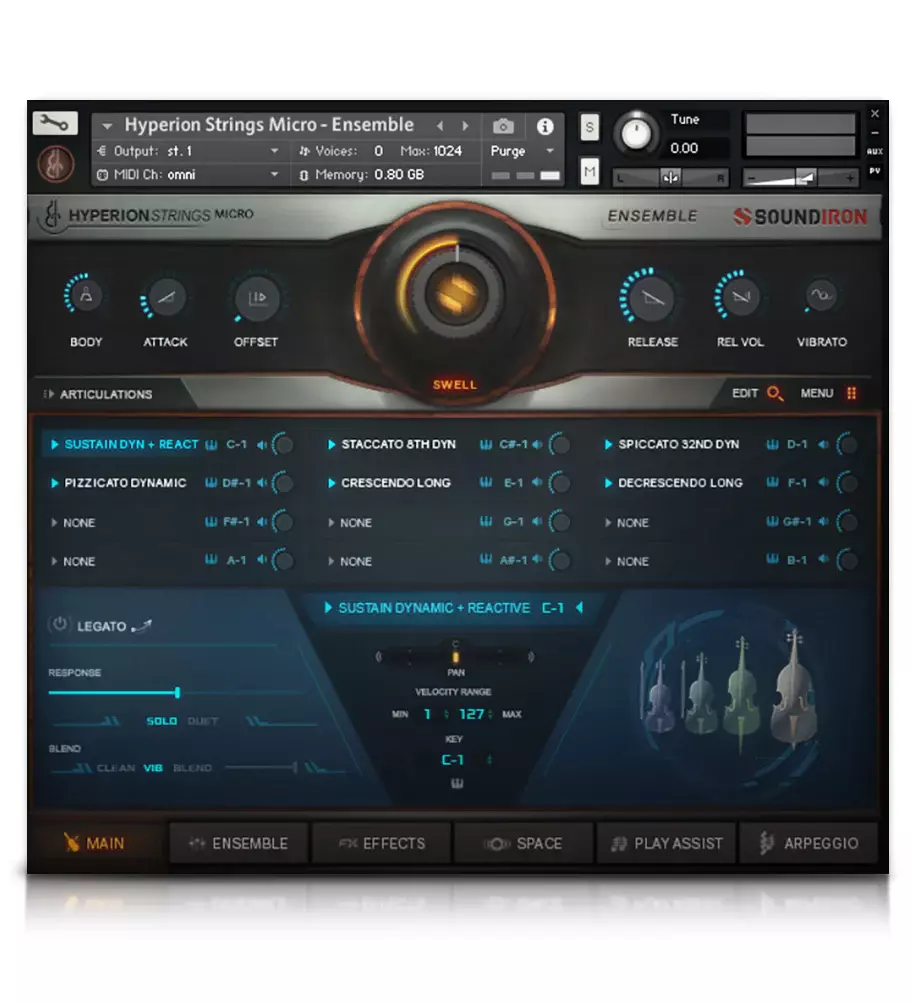 SOUNDIRON Hyperion Strings Micro｜弦樂音源