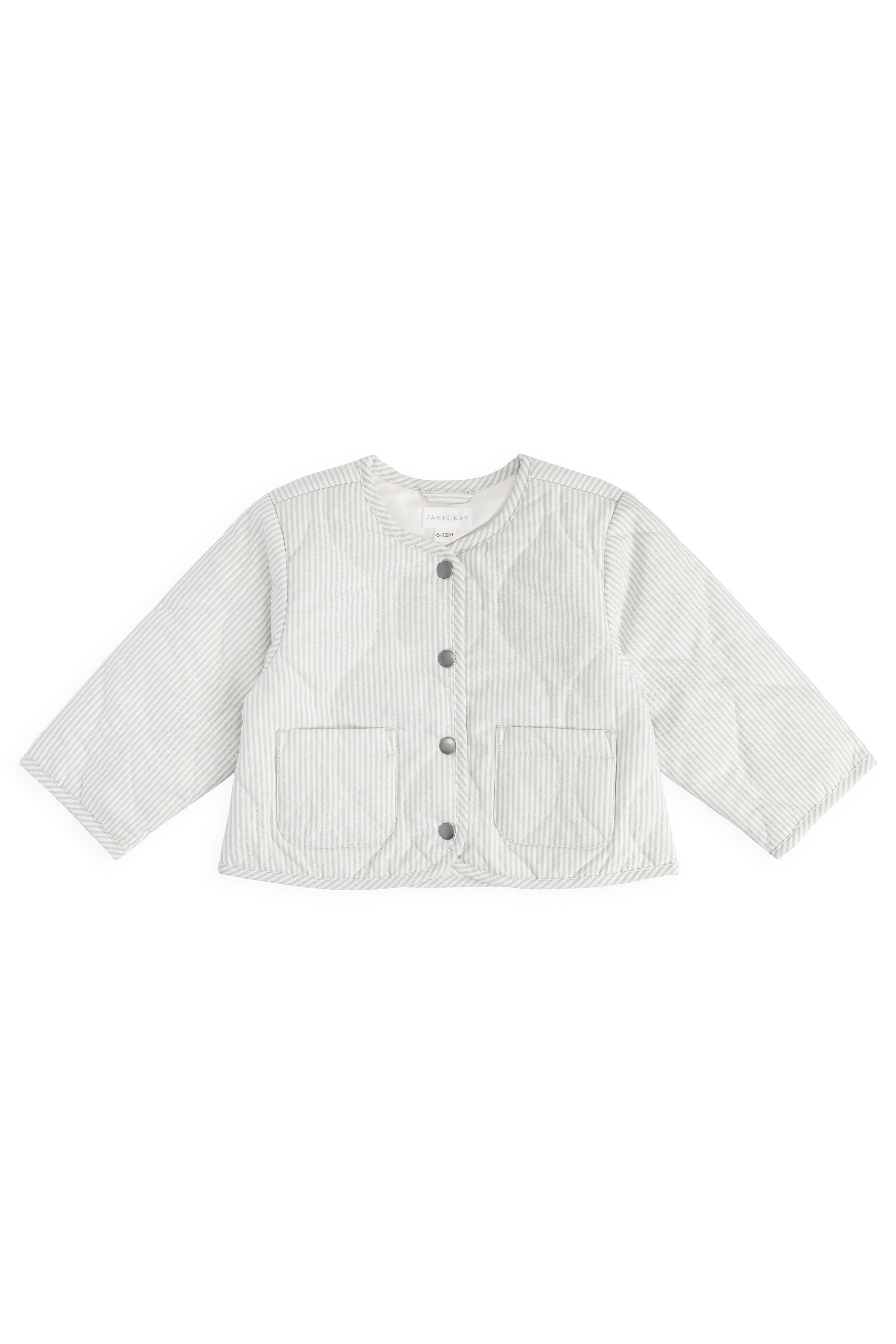 【預購】JAMIE KAY -Elio Jacket - Fine Stripe Cloud（Bluegum）