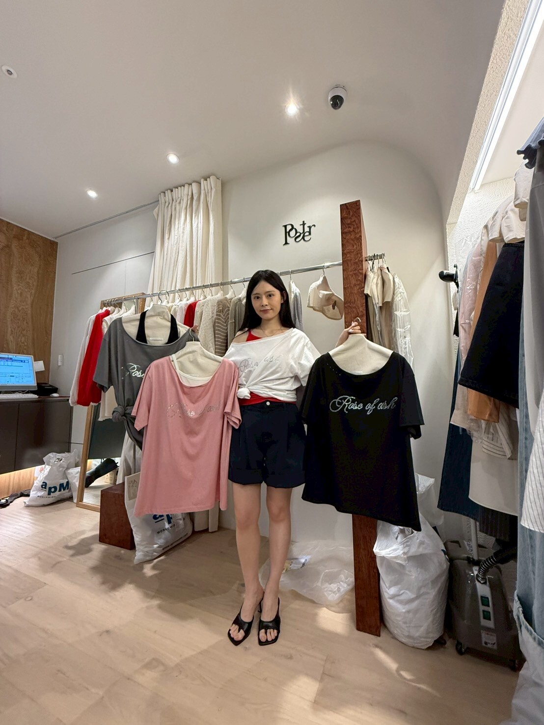 PS6236 閃鑽字母Tee