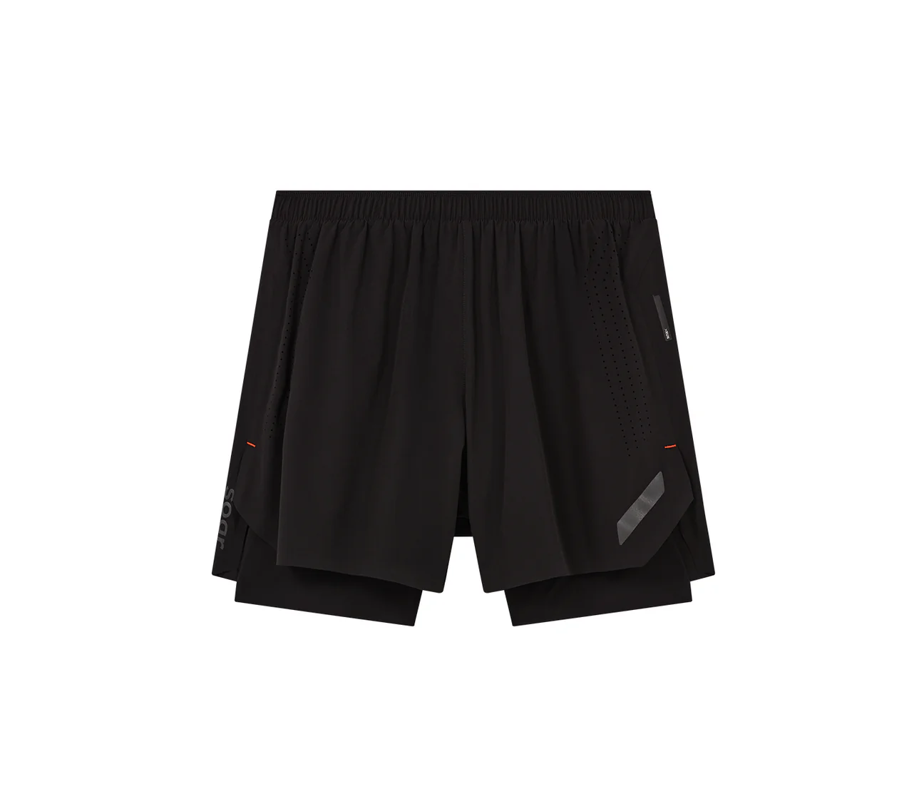 Soar Running｜Dual Run Shorts "BLACK"
