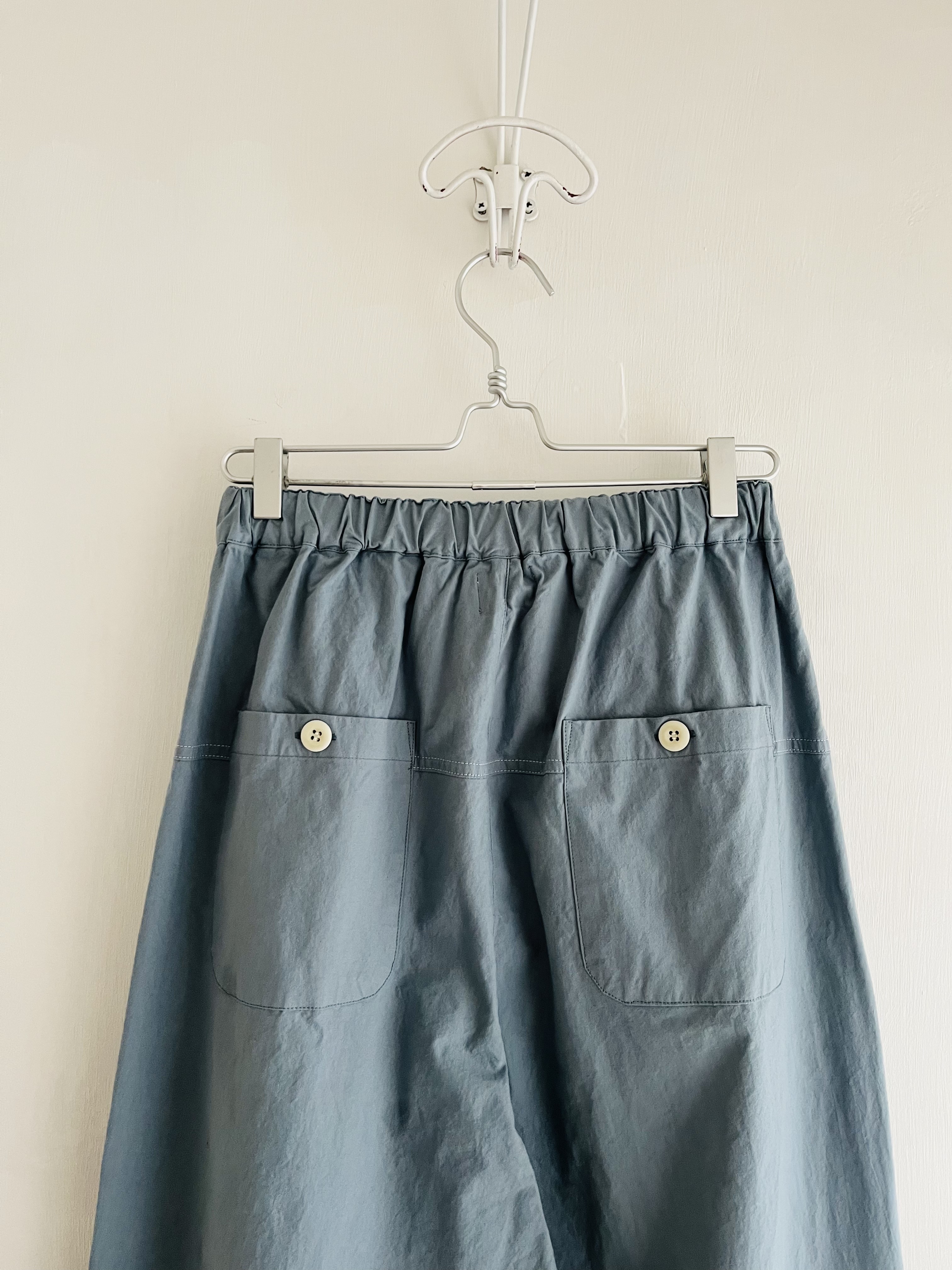 日本製BLUE LAKE MARKET藍色全橡筋褲