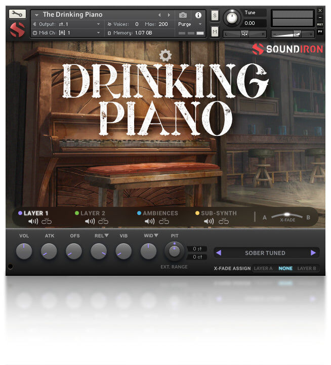 SOUNDIRON The Drinking Piano｜立式鋼琴音源
