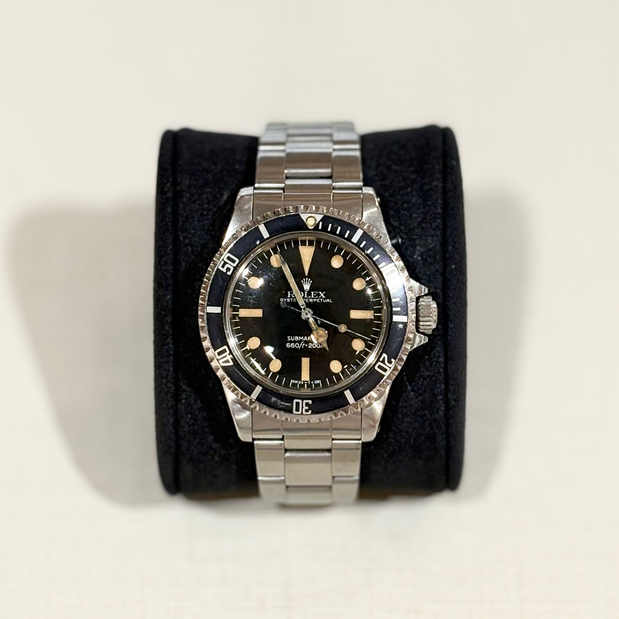 中古VINTAGE!!!ROLEX SUBMARINER 40MM #6128014 黑水鬼/黑藍圈,黑面 5513 #勞力士手錶 #香榭站正品