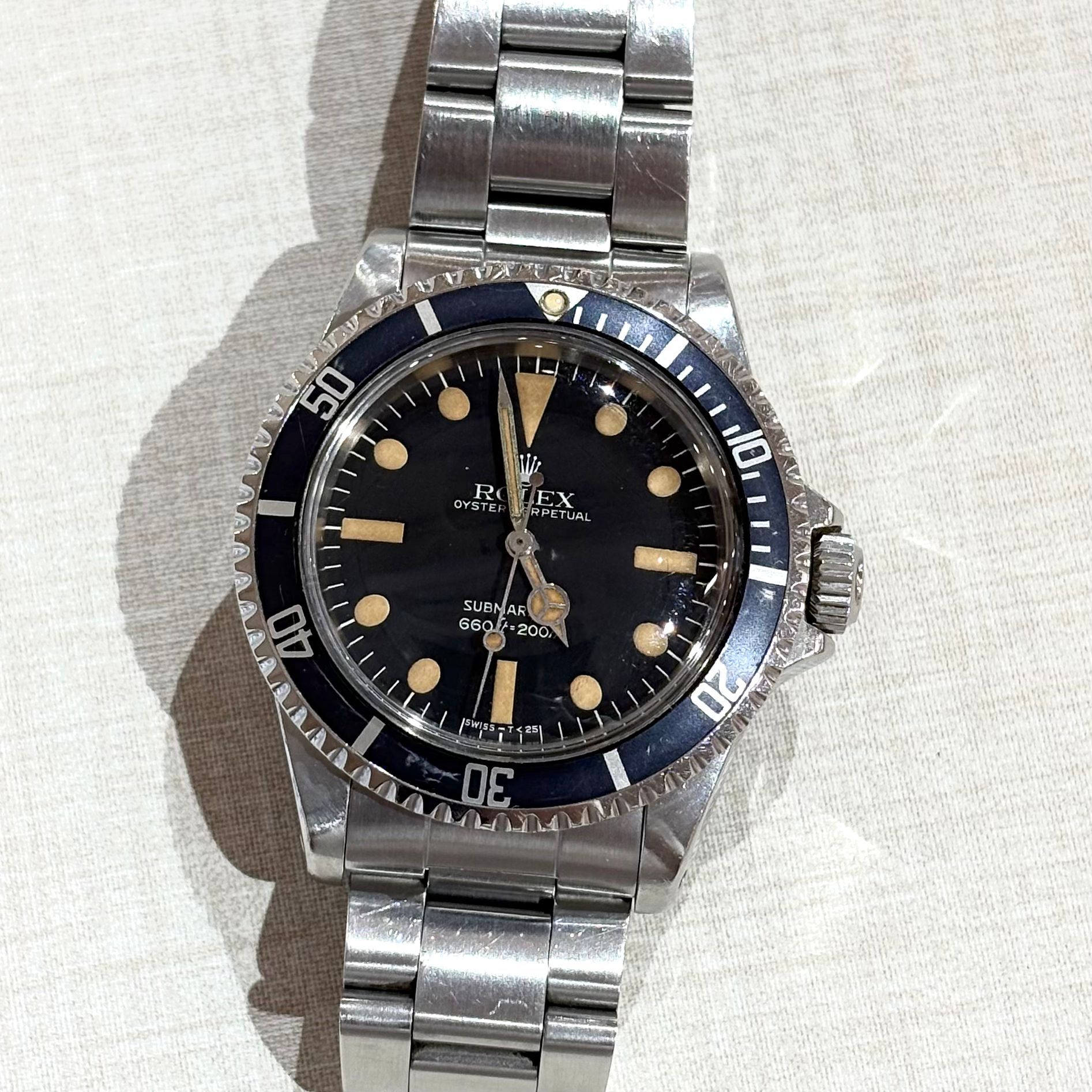 中古VINTAGE!!!ROLEX SUBMARINER 40MM #6128014 黑水鬼/黑藍圈,黑面 5513 #勞力士手錶 #香榭站正品