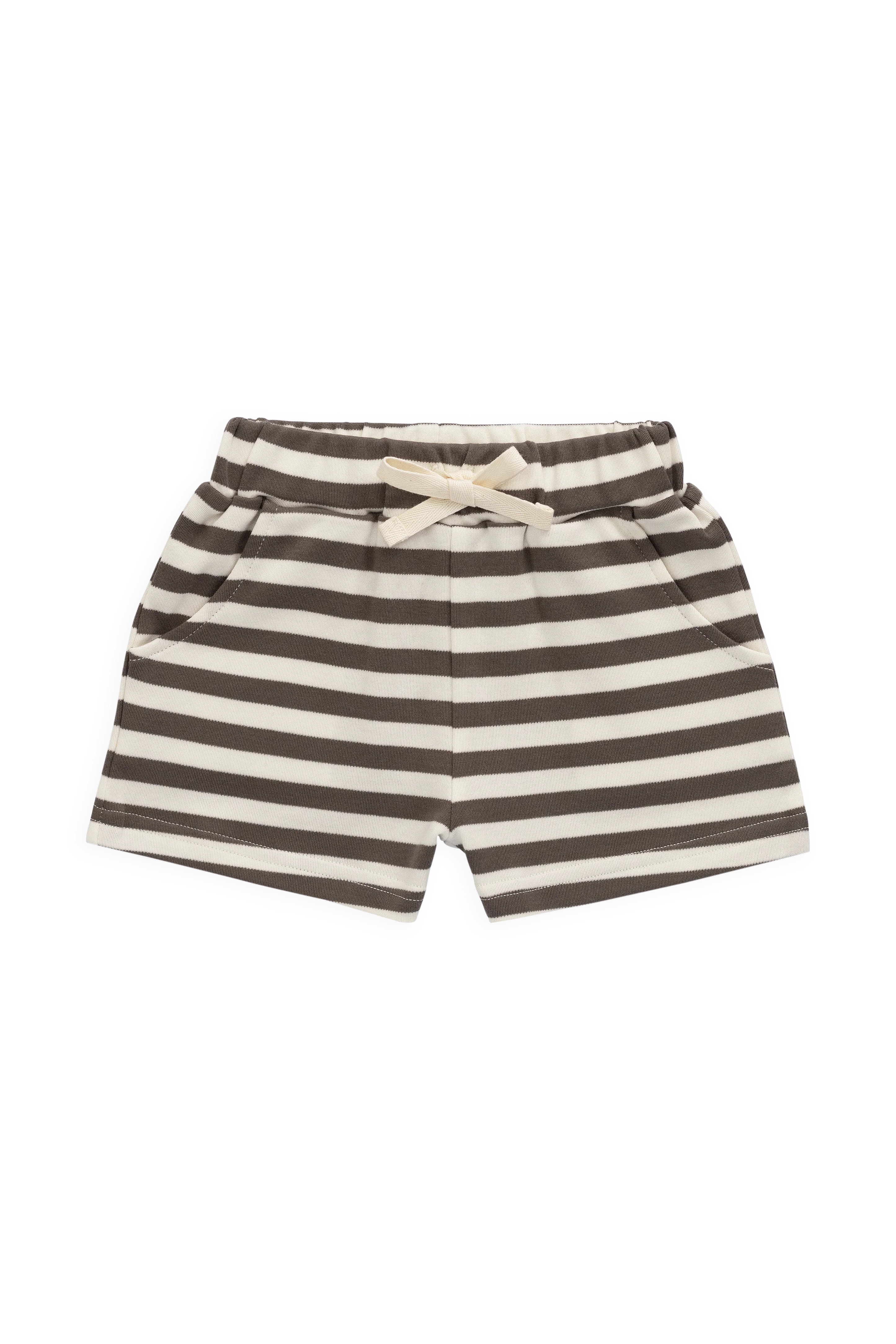 【預購】JAMIE KAY -Pima Cotton Wesley Short - Essential Stripe Raku（Cloud）