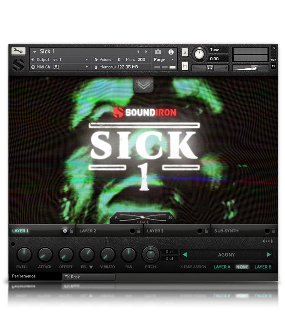 SOUNDIRON Sick 1｜虛擬樂器音色庫
