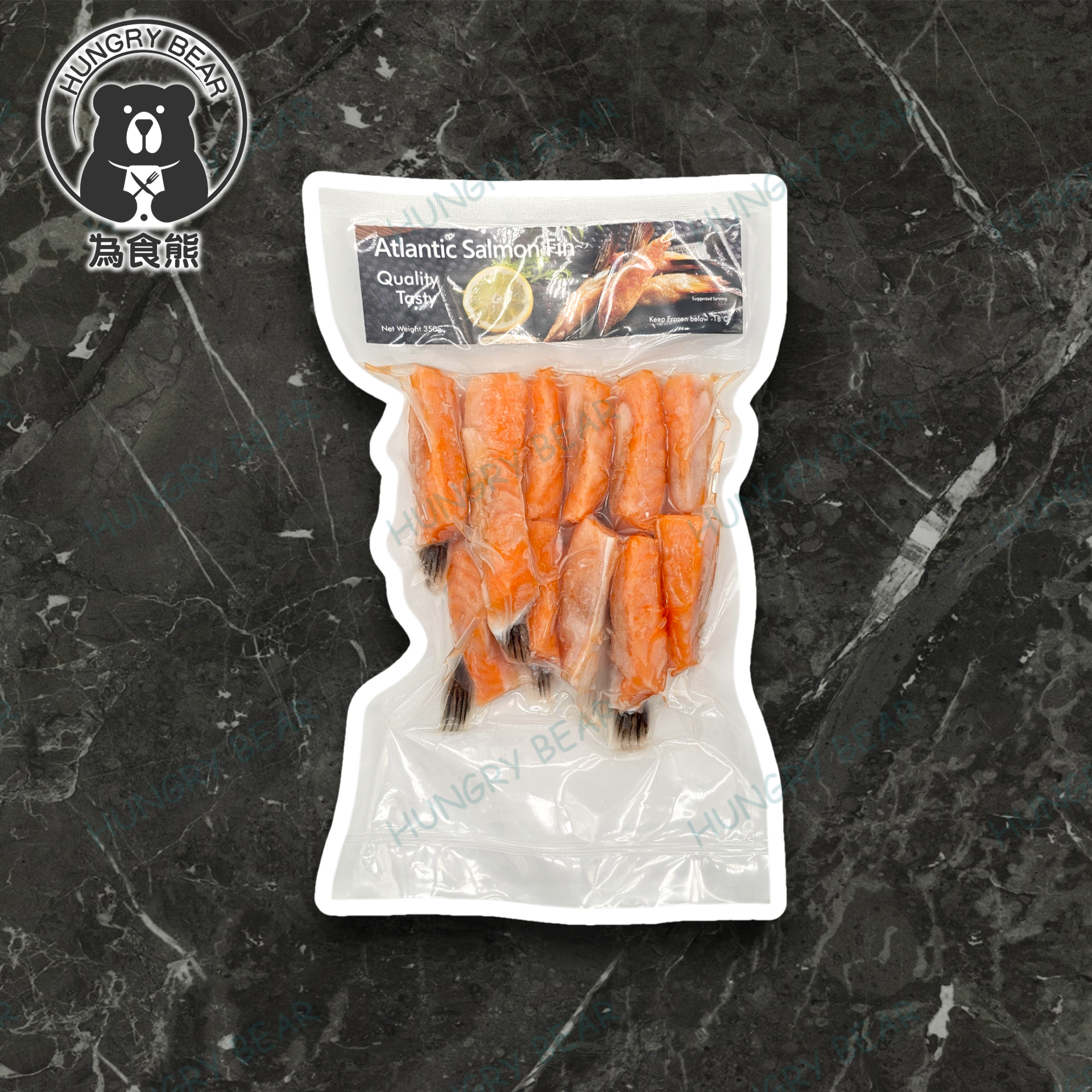 Aqua Feast - (鰭) 大西洋 三文魚鰭 350G  (急凍-18°C)
