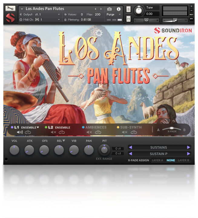 SOUNDIRON Los Andes Pan Flutes｜排簫虛擬樂器