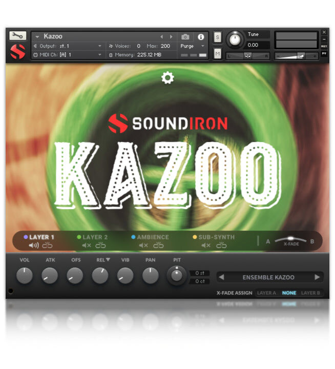 SOUNDIRON Kazoo｜虛擬樂器音色庫
