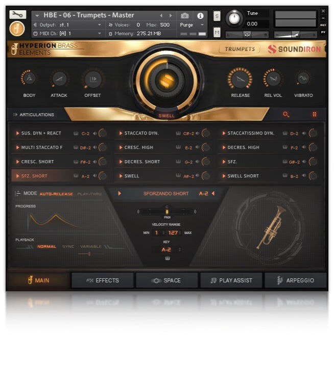 SOUNDIRON Hyperion Brass Elements｜銅管音色庫