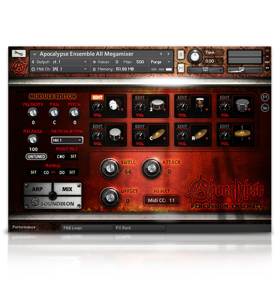 SOUNDIRON Apocalypse Percussion Ensemble｜打擊樂音色庫