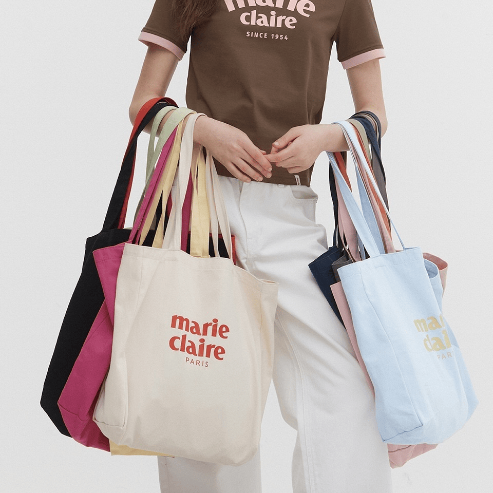 marie claire｜Essential Logo Cotton Bag [12 colors] 關鍵字：MA1