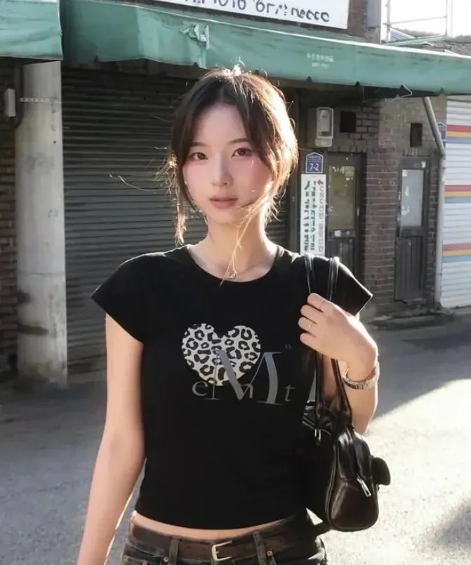 MUCENT 豹紋愛心短袖 男女共用