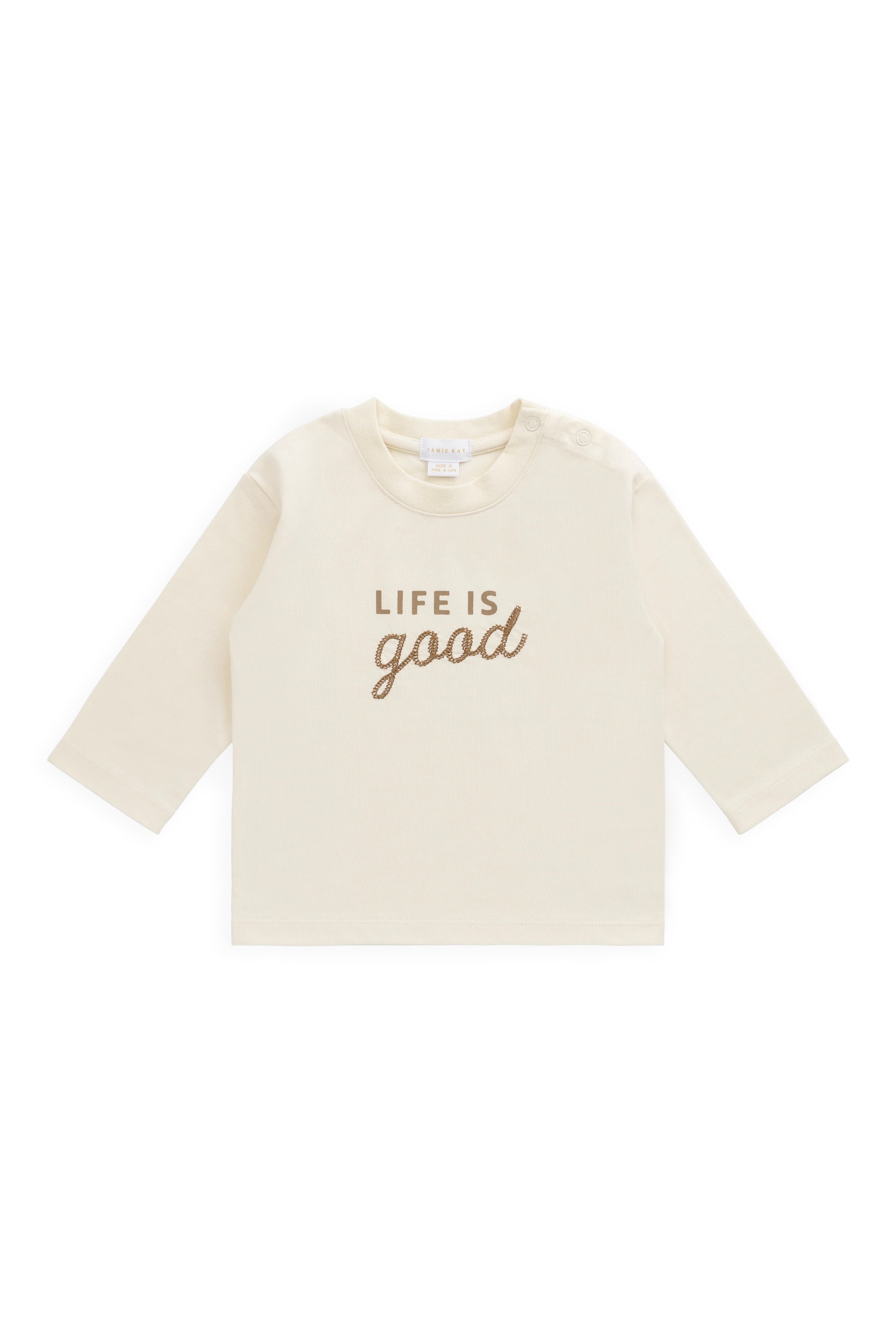 【預購】JAMIE KAY -Organic Cotton Marshall Long Sleeve Top（Cloud Life is Good）