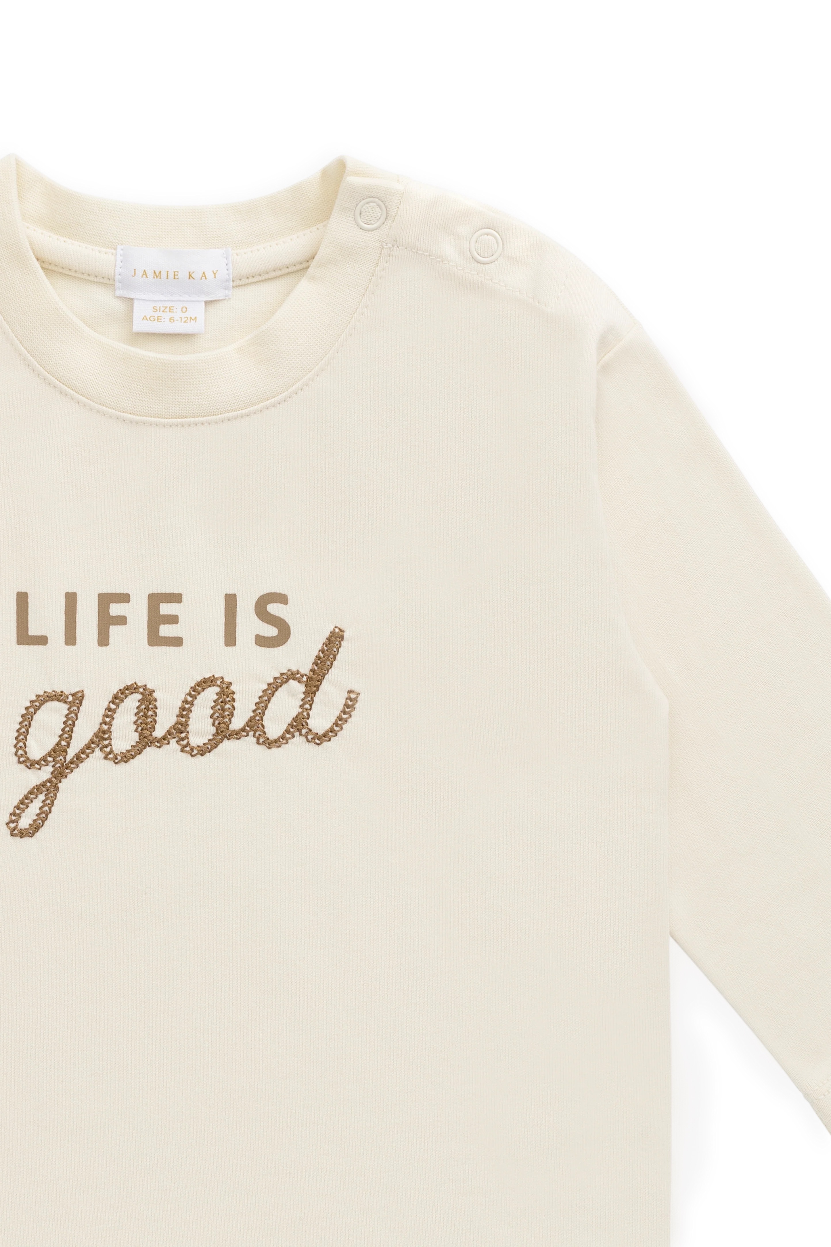 【預購】JAMIE KAY -Organic Cotton Marshall Long Sleeve Top（Cloud Life is Good）
