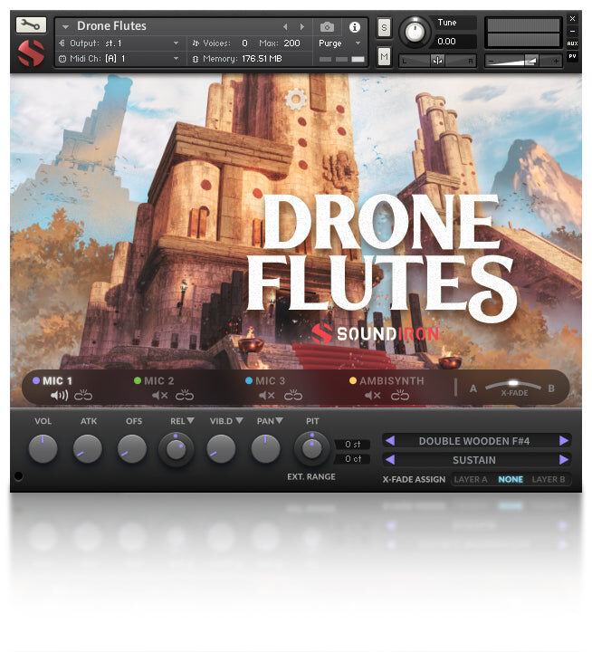 SOUNDIRON Drone Flutes｜虛擬樂器音色庫