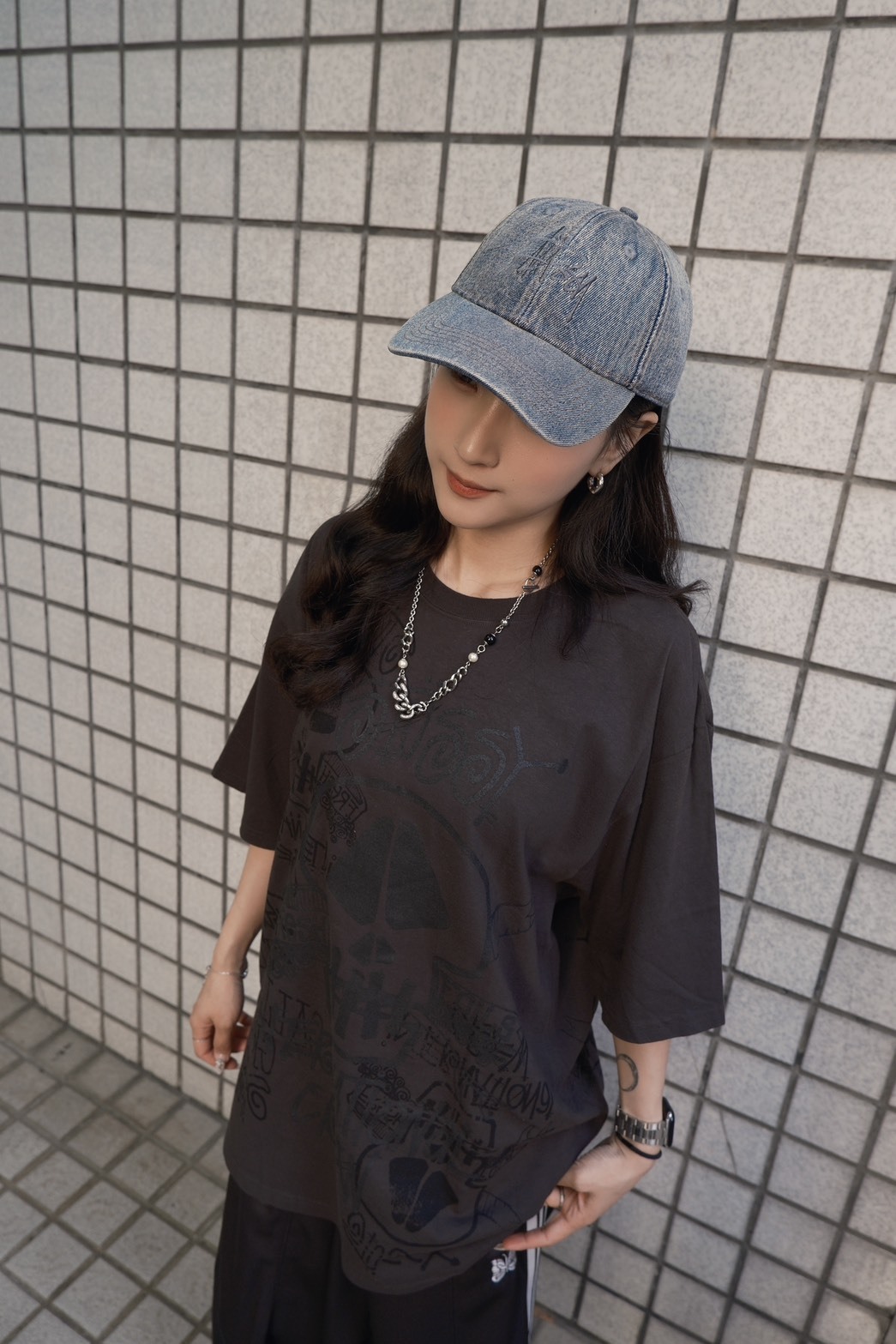 ✅ (STUSSY特賣) STUSSY LP DENIM STRAPBACK CAP 水洗 LOGO 丹寧 牛仔 棒球帽
