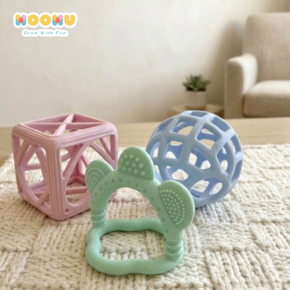 【 Moomu 】寶寶感統 | 感官遊戲球 三件組