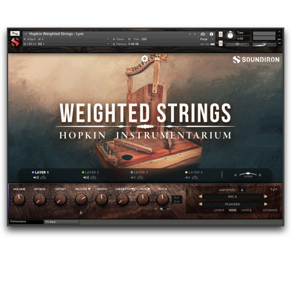SOUNDIRON Hopkin Instrumentarium: Weighted Strings｜實驗弦樂音色庫