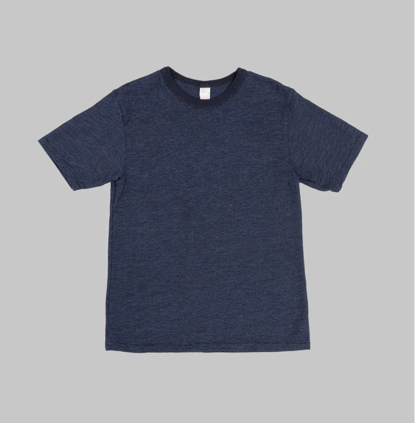UES NO.7 YARN-DYED INDIGO T-SHIRT