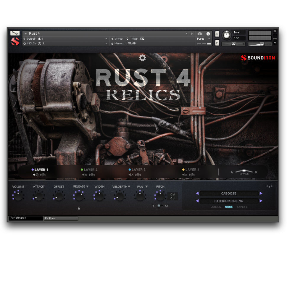 SOUNDIRON Rust 4 - Relics｜虛擬樂器音色庫