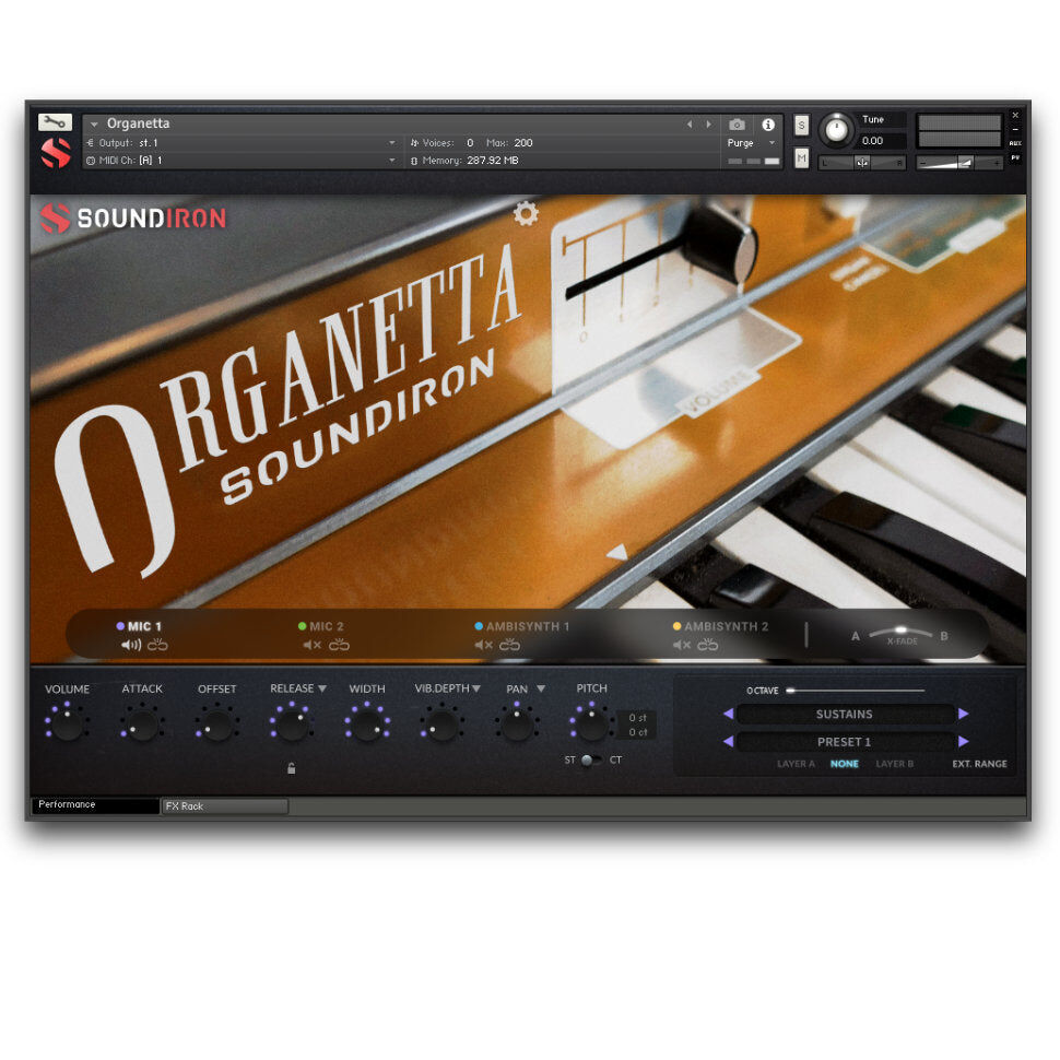 SOUNDIRON Organetta｜簧風琴音源