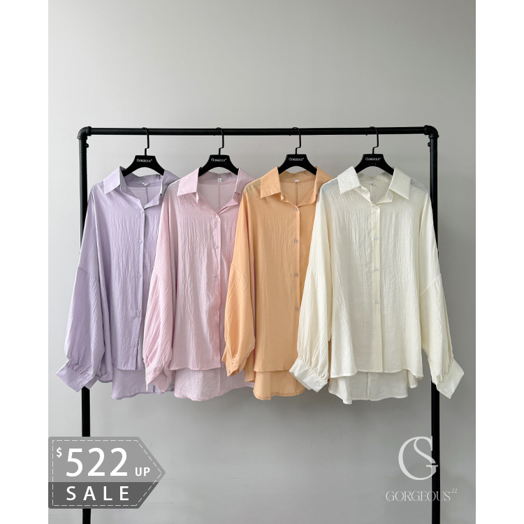 G7905 「空氣飄飄雲朵8色襯衫」