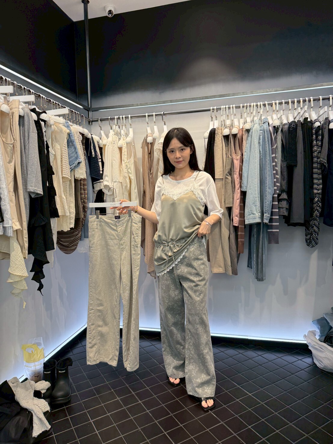 OS6231 印花寬鬆長褲
