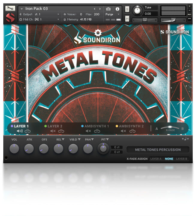 SOUNDIRON Iron Pack 3 - Metal Tones｜金屬共鳴音色素材庫