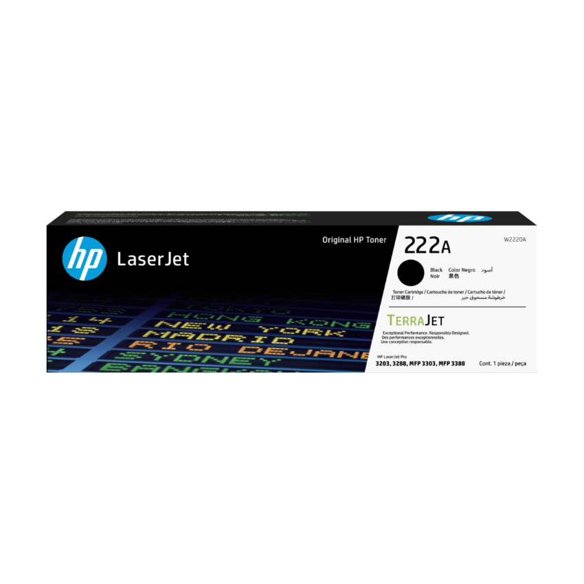 HP 222A 青色原廠 LaserJet 碳粉盒 (W2221A)