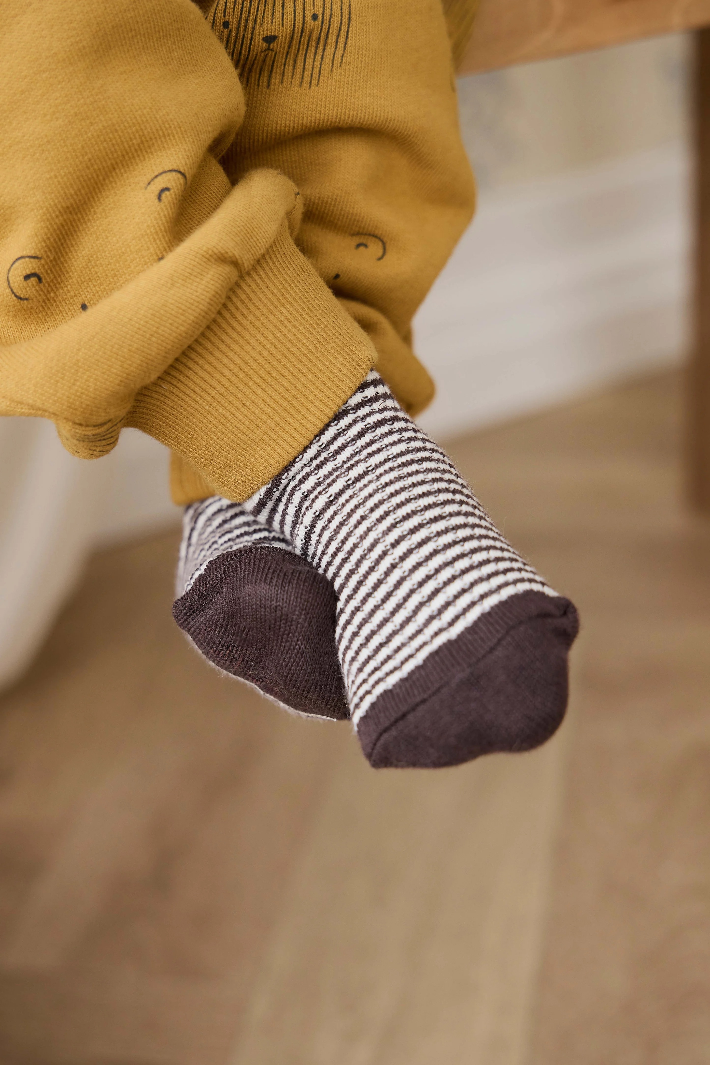 【預購】JAMIE KAY -Oliver Socks - Petite Stripe Raku（Cloud）