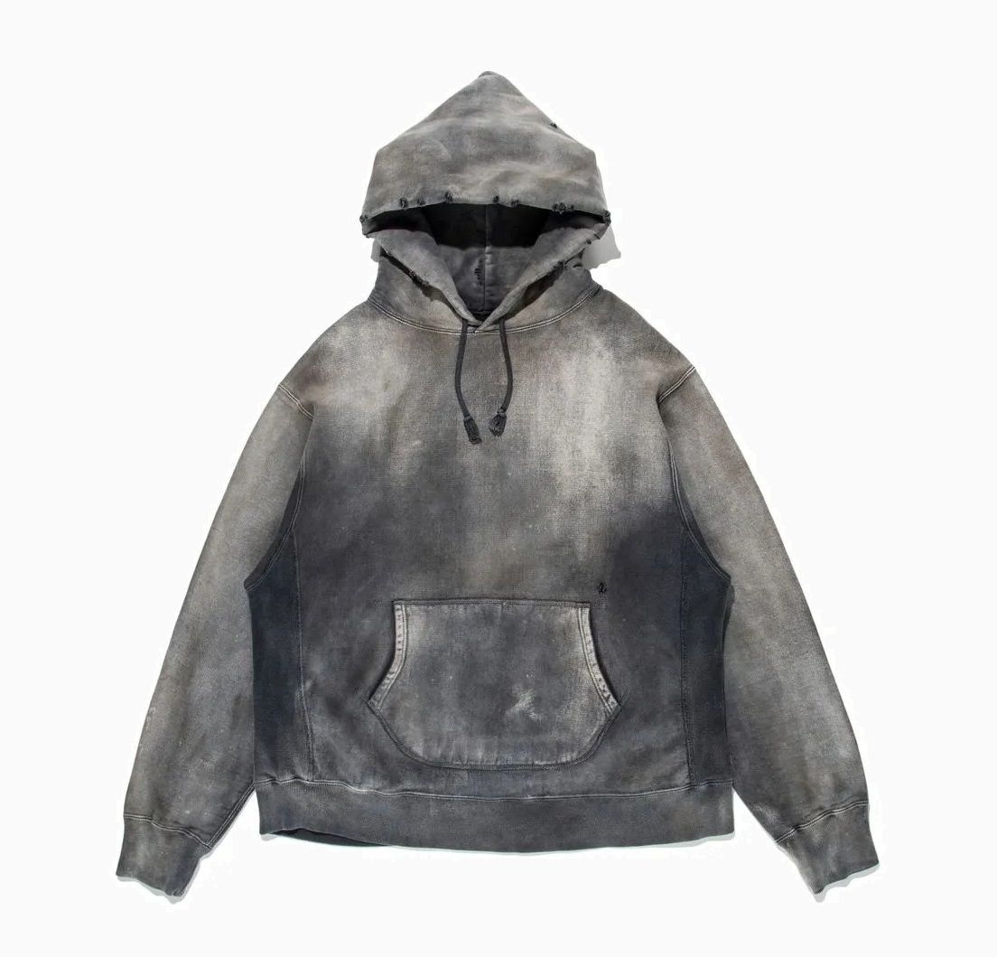 LAST SALE: BOWWOW HARD AGING HOODIE - BLACK SIZE L PRE ORDER ITEM (預訂中)