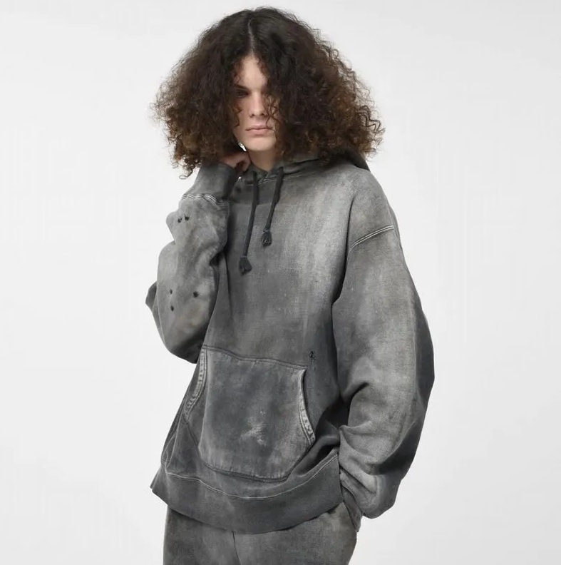 LAST SALE: BOWWOW HARD AGING HOODIE - BLACK SIZE L PRE ORDER ITEM (預訂中)