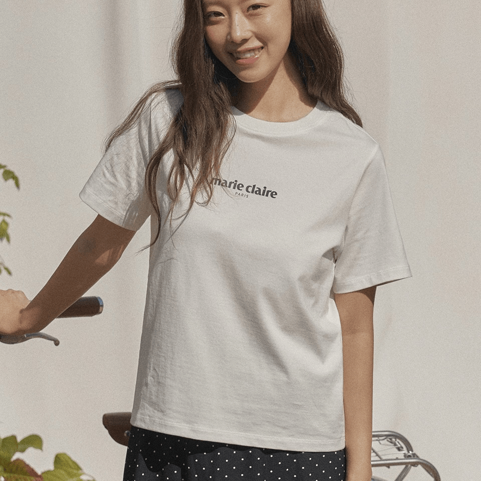 marie claire｜Classic Logo Short Sleeve T-shirt [3 colors] 關鍵字：MA27
