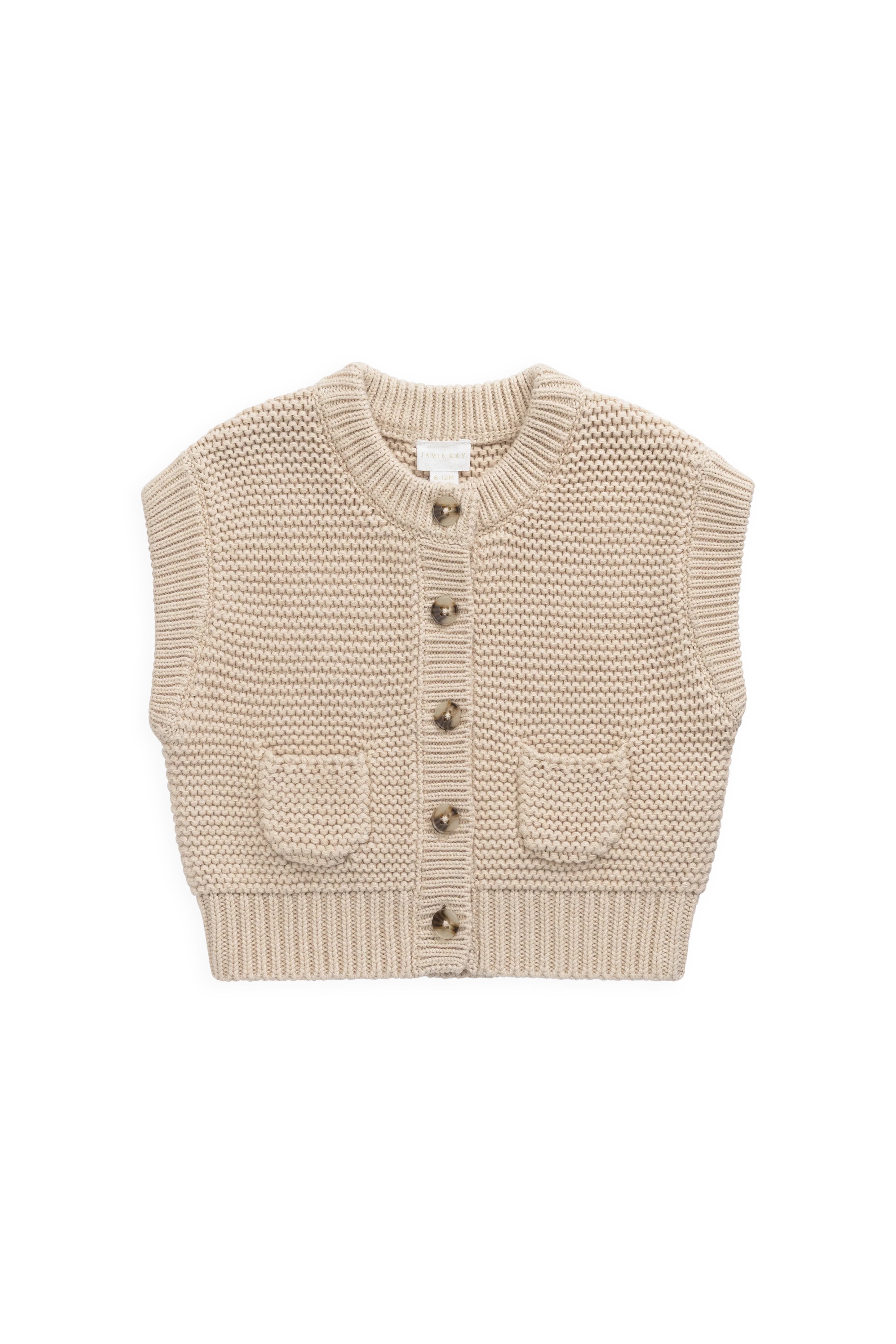 【預購】JAMIE KAY -Rome Knit Vest（Oat Marle）