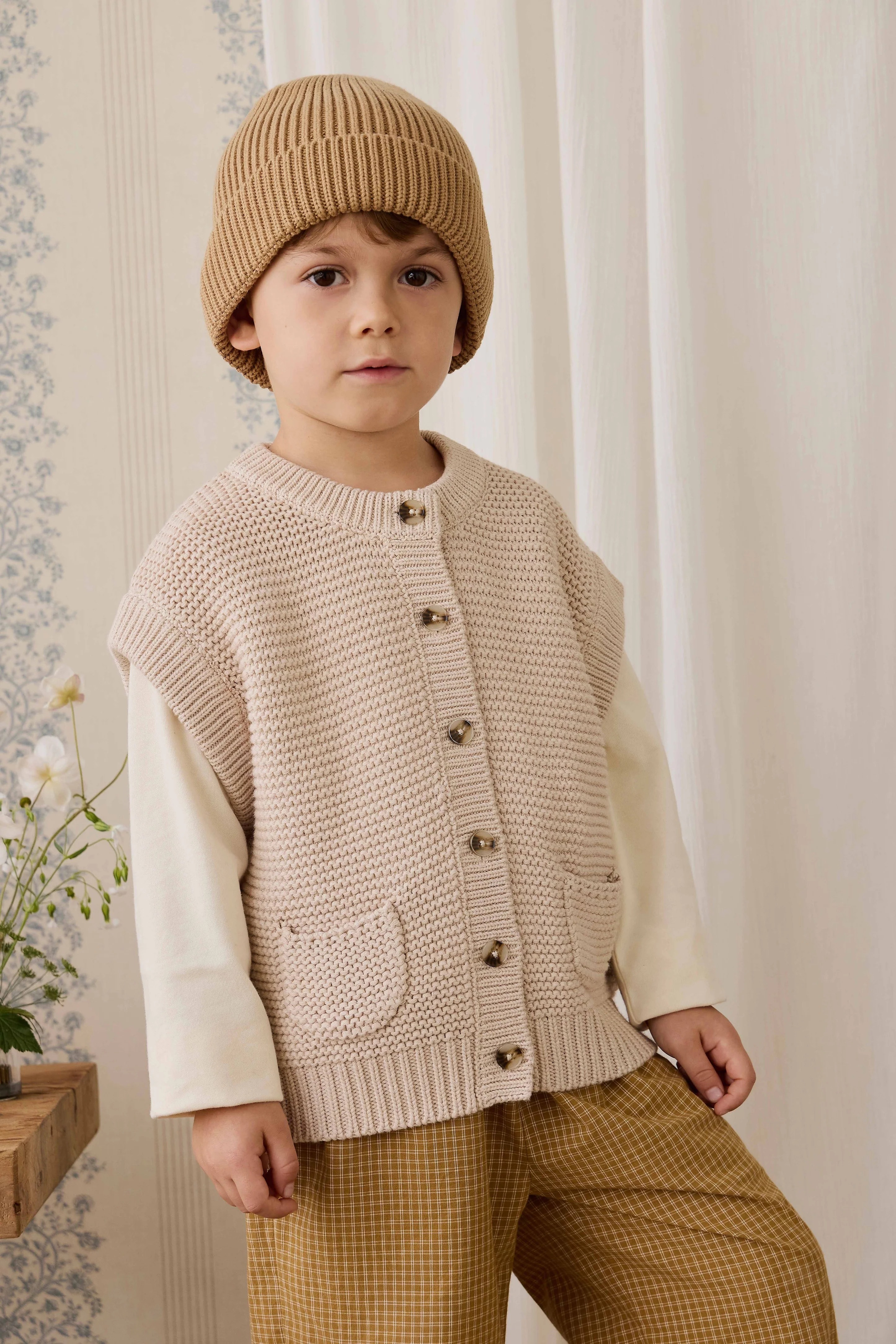 【預購】JAMIE KAY -Rome Knit Vest（Oat Marle）