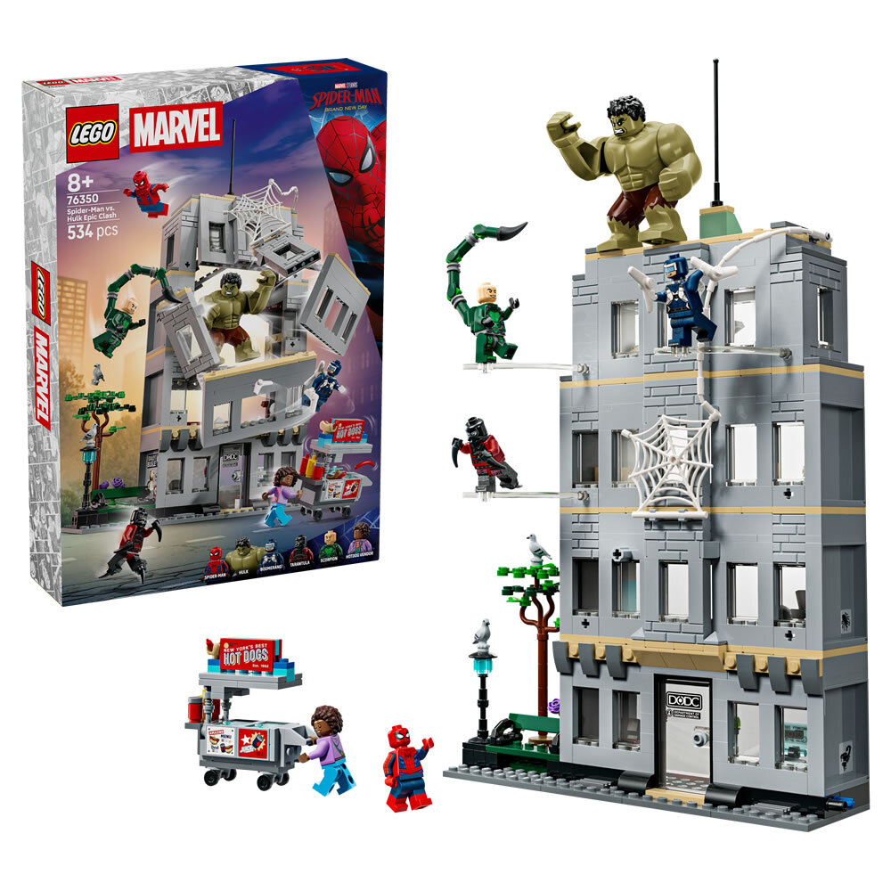 LEGO 76350 樂高積木 76350 Super Heroes 超級英雄系列 - 蜘蛛人和綠巨人浩克的精采激戰