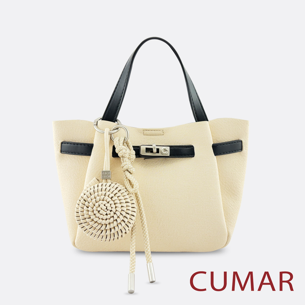 CUMAR | 圓形造型吊飾手提斜背包|1134-400
