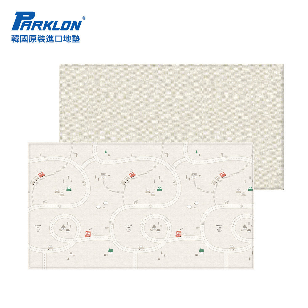 【 PARKLON 】韓國帕龍-PURE SOFT 系列 雙面加厚 1.2cm 爬行地墊 - 小鎮漫遊趣