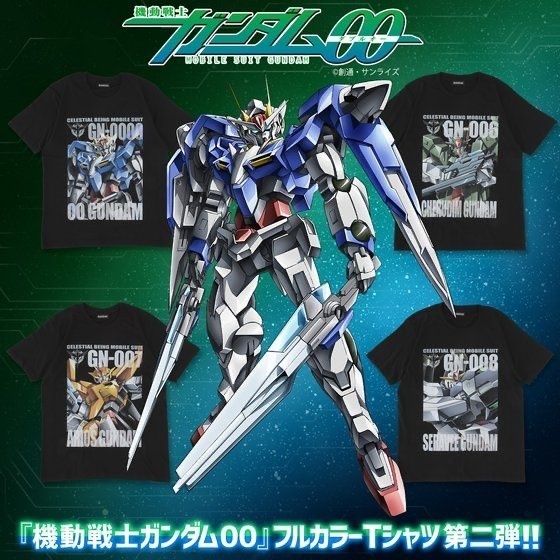 251459 Pbandai 預訂 2026/7月 機動戦士ガンダム00 フルカラーTシャツ 第二弾