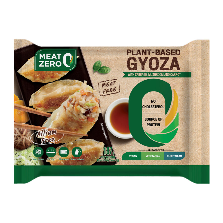 Meat Zero健康低糖素菜餃(素食) 187g (1包10隻) (急凍-18°C) 內附素食醬油