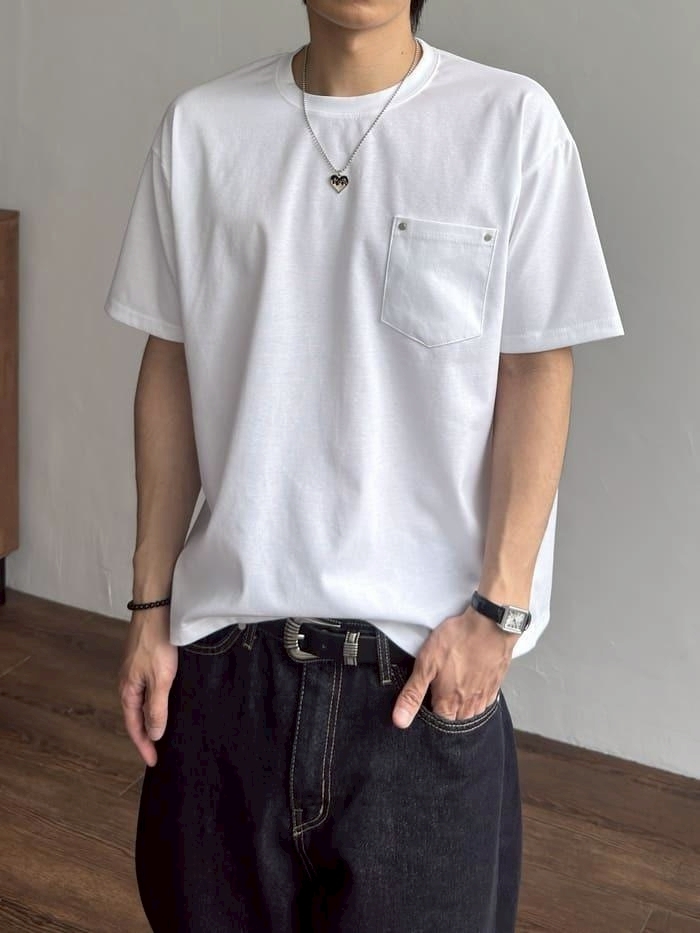 groom 基本款鉚釘短袖T恤 6色