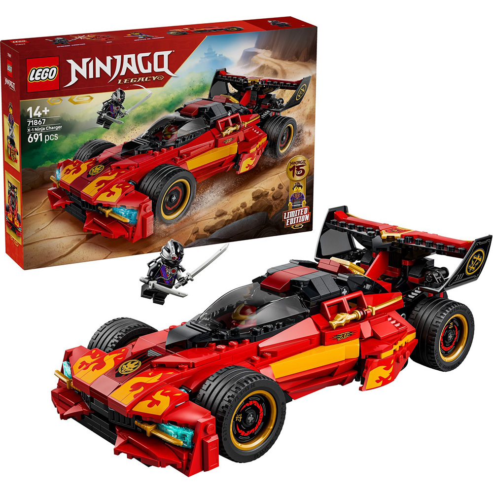LEGO 71867 樂高積木 71867 NINJAGO 旋風忍者系列 - 樂高® 旋風忍者® X-1 忍者電極跑車 15 週年紀念版