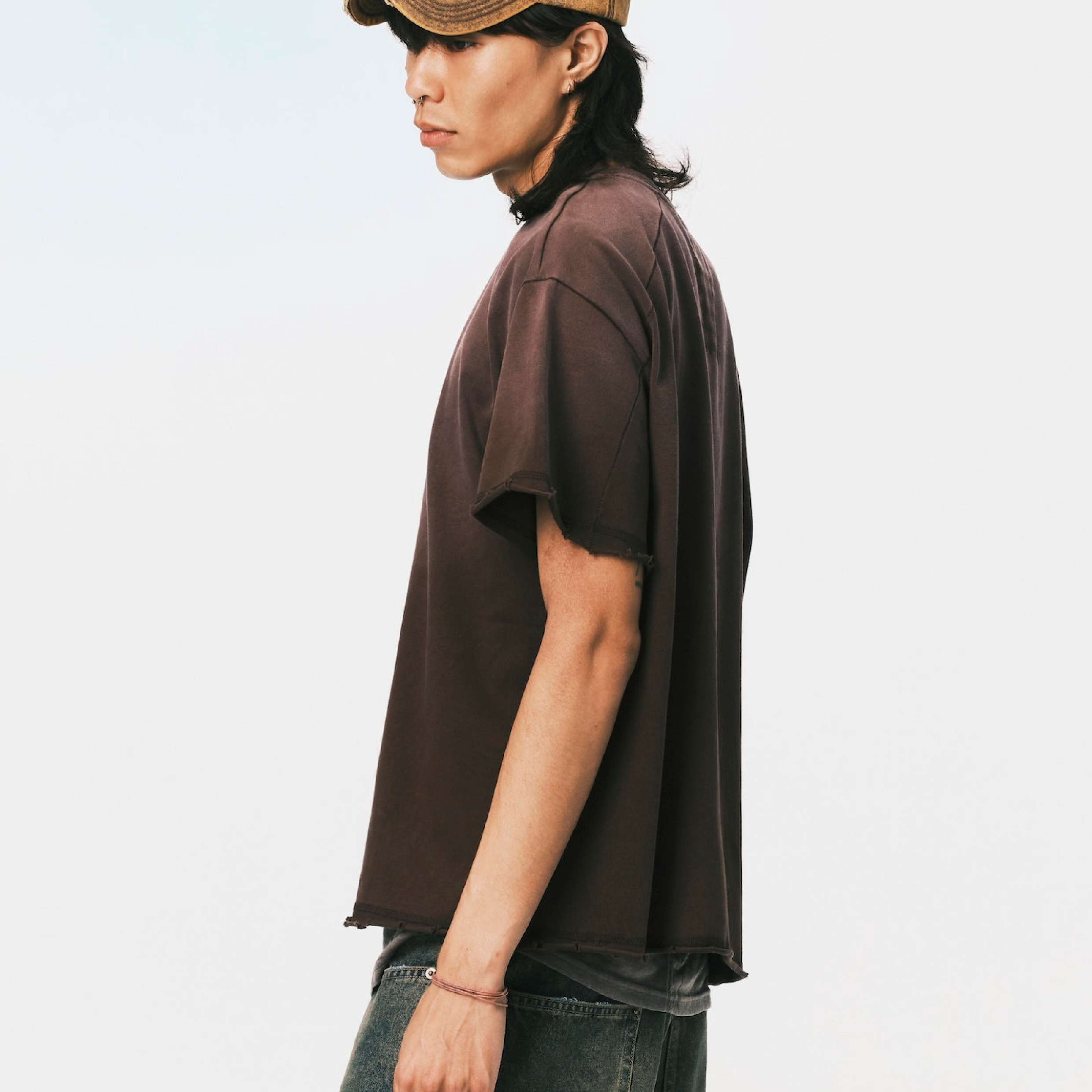 ANOWHEREMAN Oversize Washed Muscle Tee