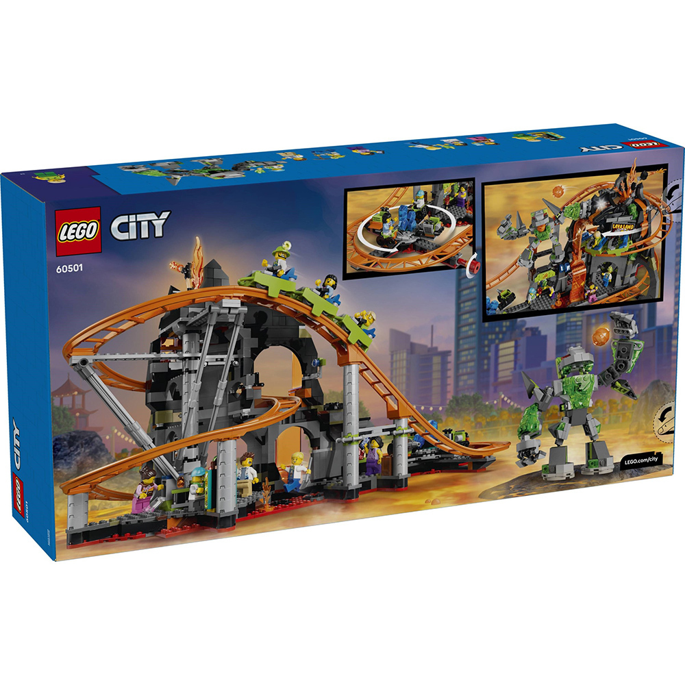 LEGO 60501 樂高積木 60501 City 城市系列 - 樂高® 城市 熔岩國度雲霄飛車樂園