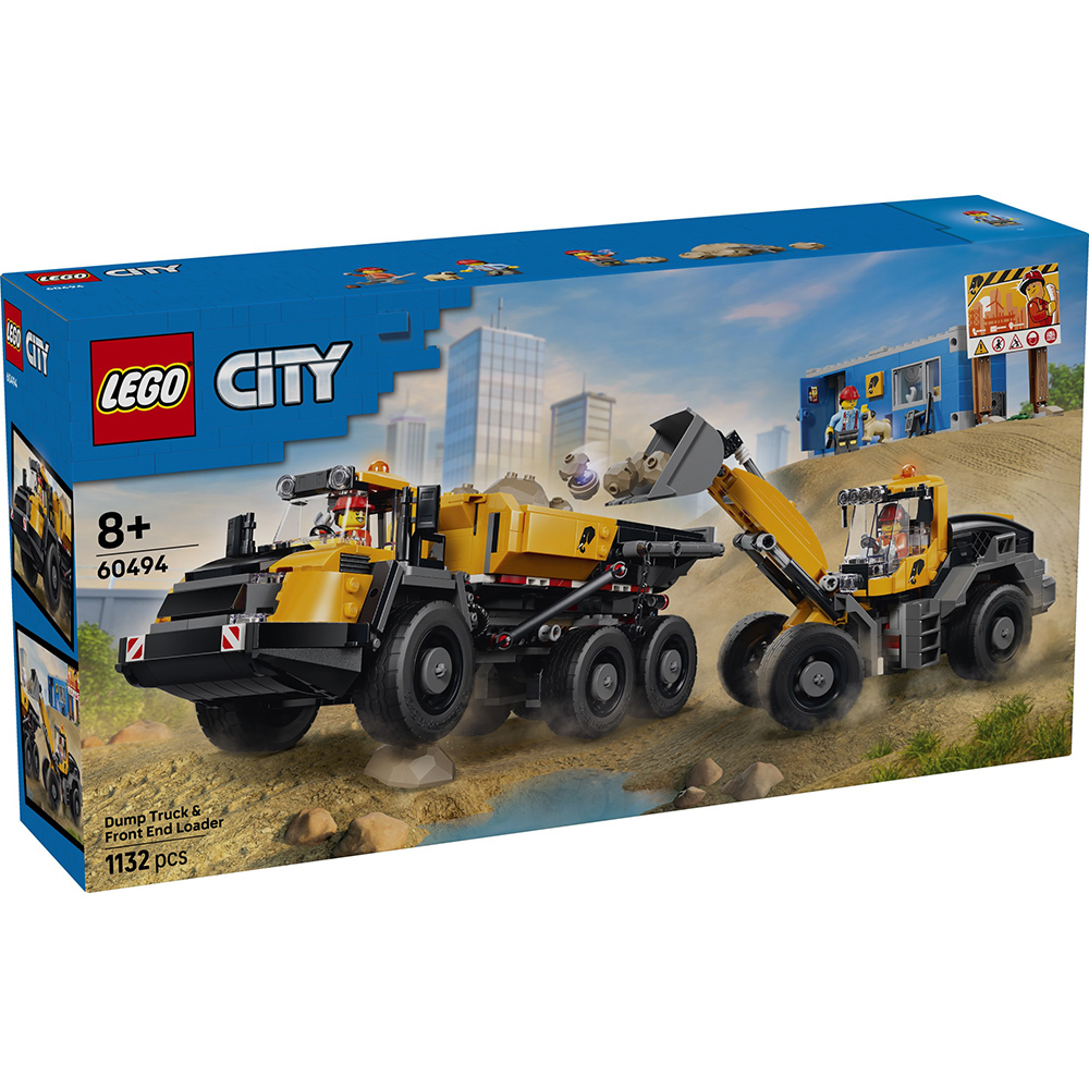 LEGO 60494 樂高積木 60494 City 城市系列 - 樂高® 城市 傾卸式卡車與前端裝載機