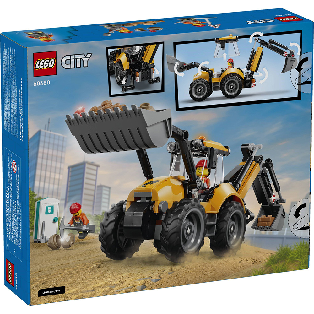 LEGO 60480 樂高積木 60480 City 城市系列 - 樂高® 城市 黃色反鏟裝載機
