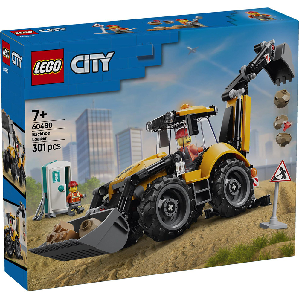 LEGO 60480 樂高積木 60480 City 城市系列 - 樂高® 城市 黃色反鏟裝載機