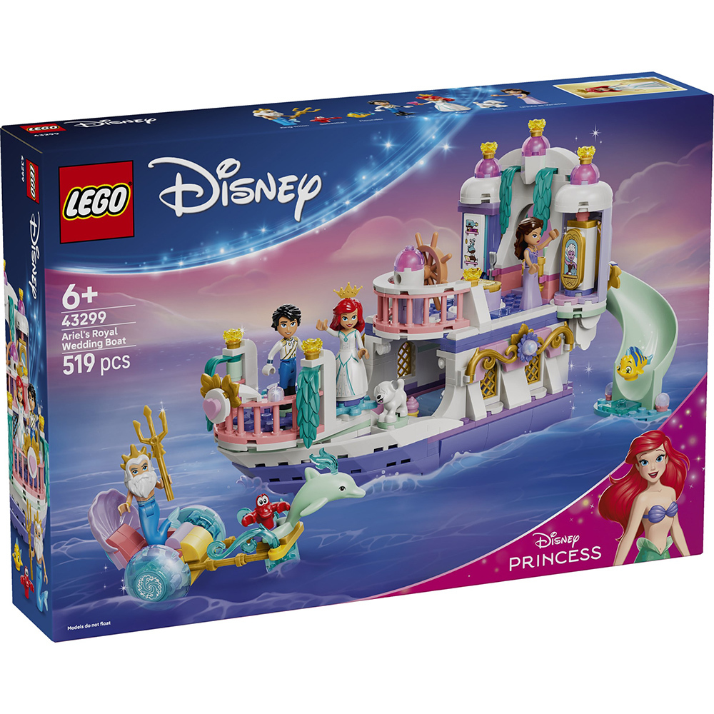 LEGO 43299 樂高積木 43299 Disney 迪士尼系列 - 愛麗兒的皇家婚禮船